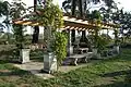 Pergola et bancs