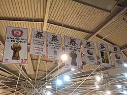 Bannières des titres de l'Élan Chalon en 2017