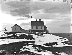 Le phare de Barøy vers 1900.