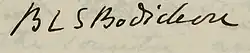 signature de Barbara Bodichon