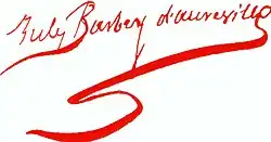 signature de Jules Barbey d'Aurevilly