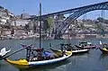 Barcos rabelos à Vila Nova de Gaia.