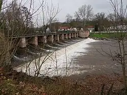 Le barrage sur la Bruche qui alimente le canal