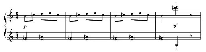 partition à cinq temps