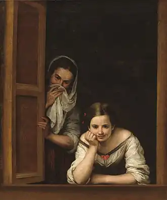 Deux femmes à la fenêtre (1655-1660), Washington, National Gallery of Art.