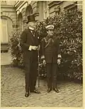 Bernard Baruch et l'amiral Cary Grayson&nbsp;(en).