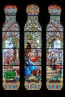 Scène de la Samaritaine au puits