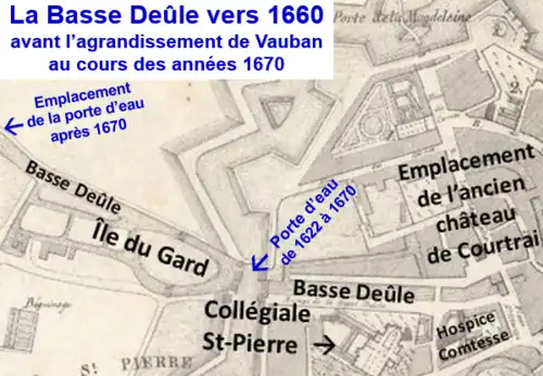 Basse Deûle vers 1660