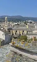L'église vue des toits de Bastia