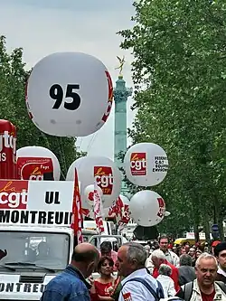 Manifestation initersyndicale, 22 mai 2008.