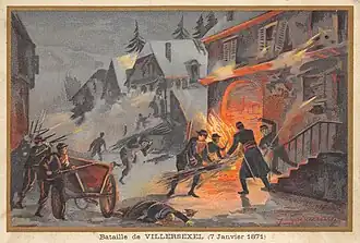 Scène semblable en couleur.