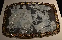 camée représentant un char de triomphe