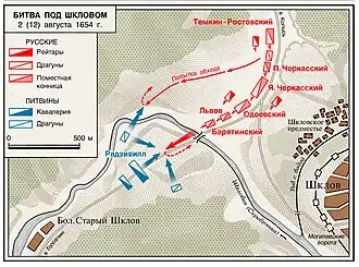 Description de l'image Battle of Shklow (1654).jpg.