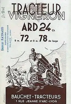Tracteur à chenilles Vigneron ARD24 Bauchet-Tracteurs Rethel (Ardennes, France), Lyon