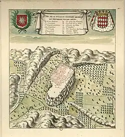 Plan des Baux de Provence.