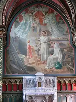 La Sainte Famille, fresque peinte en l'église Saint-André de Bayonne.