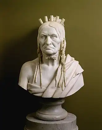 Chef Beshekee de Francis Vincenti (marbre, 1855–56)