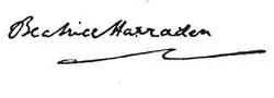 signature de Beatrice Harraden