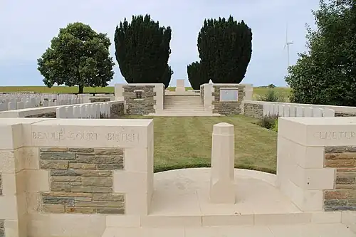 Le Beaulencourt British Cemetery.