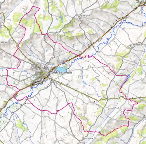 Carte topographique.