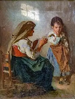 Otto Brandt&nbsp;(de), Paysanne avec enfant.