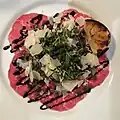Carpaccio de bœuf.