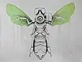 Bee With Protection Mask