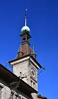 Le beffroi de l'hôtel de ville.