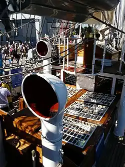 Prise d'air sur le pont.