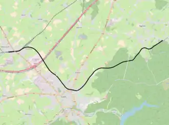 Voir la carte de la ligne.