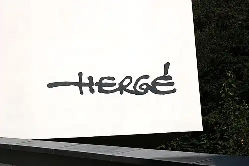 Signature de Hergé.