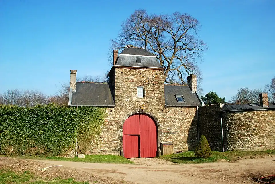 Vue d'ensemble sur la Porte de Nivelles.