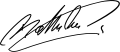 Signature de Belinda Balluku