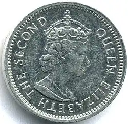 Pièce de 5&nbsp;cents de dollar bélizien.