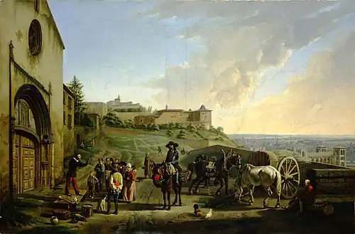 Le Marché de la place des Minimes à Lyon, par François Bellay, Musée des Beaux-Arts de Lyon.
