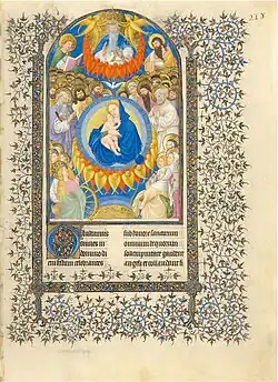 Les Belles Heures du duc de Berry : La Messe pour tous les saints, fo&nbsp;218&nbsp;ro.