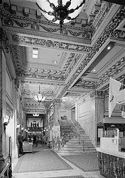 Hall de l'hôtel Bellevue-Stratford, Philadelphie, Pennsylvanie (1902-1904).