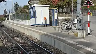Vue d'ensemble de la gare de Belmont-sur-Montreux.