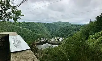 Belvédère du barrage de Marèges (conception, aménagement, illustration)