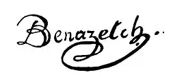 signature de Charles Benazech