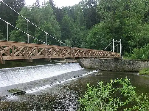 Passerelle sur le Hořensky potok (2002).