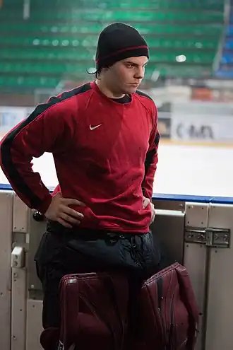 Description de l'image Benjamin Conz, Gottéron-Langnau, 15.01.2010.jpg.