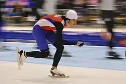 Aux championnats du monde d'Heerenveen (Pays-Bas) en 2013