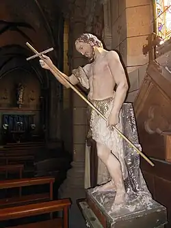 Statue de saint Jean-Baptiste.