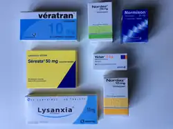 Boîtes de benzodiazépines.
