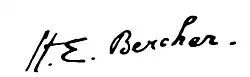 signature de Henri Bercher