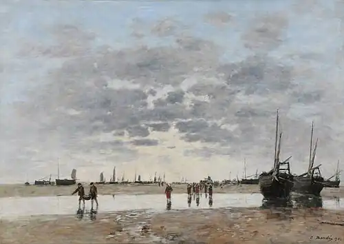 Berck : le retour des barques, (vers 1888), Reims, musée des Beaux-Arts.