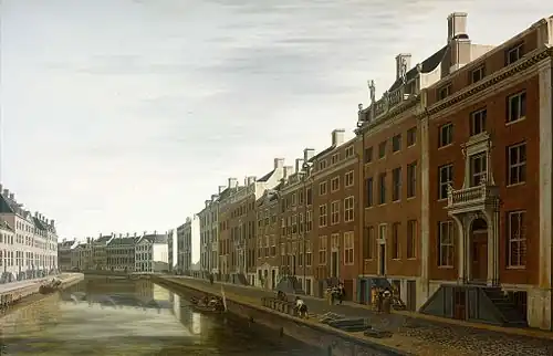 La Courbure dans le Herengracht près du Nieuwe Spiegelstraat à Amsterdam(1672), Amsterdam, Rijksmuseum.