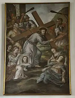 Dans un Christ portant la croix, église Saint-Pierre-et-Saint-Paul&nbsp;(de), Berg, sud de l'Allemagne.