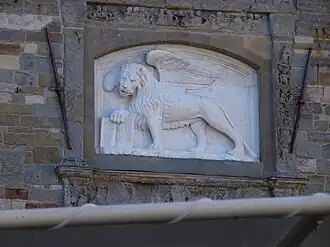 Bas-relief du lion de saint Marc, symbole de la Sérénissime.